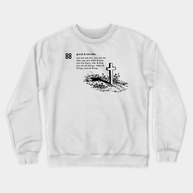 END ALL THINGS (Light) Crewneck Sweatshirt by A. R. OLIVIERI